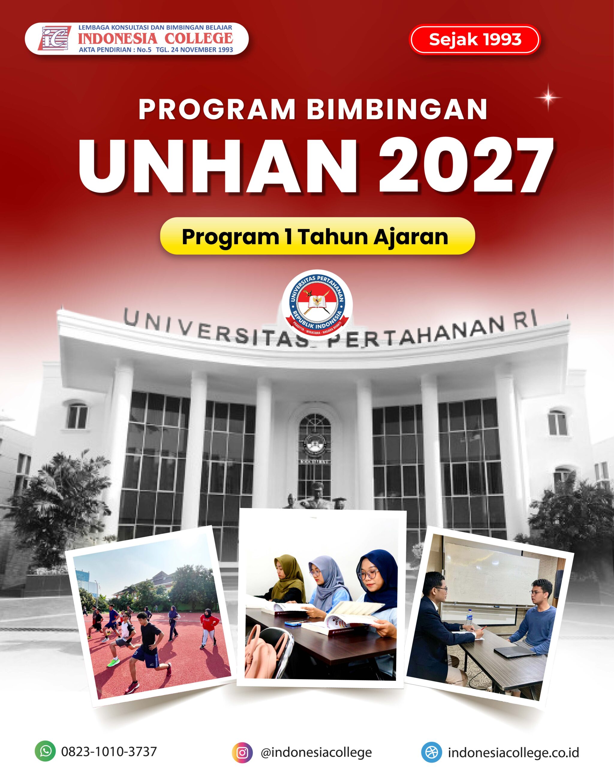 Bimbel UNHAN untuk persiapan tes masuk Universitas Pertahanan