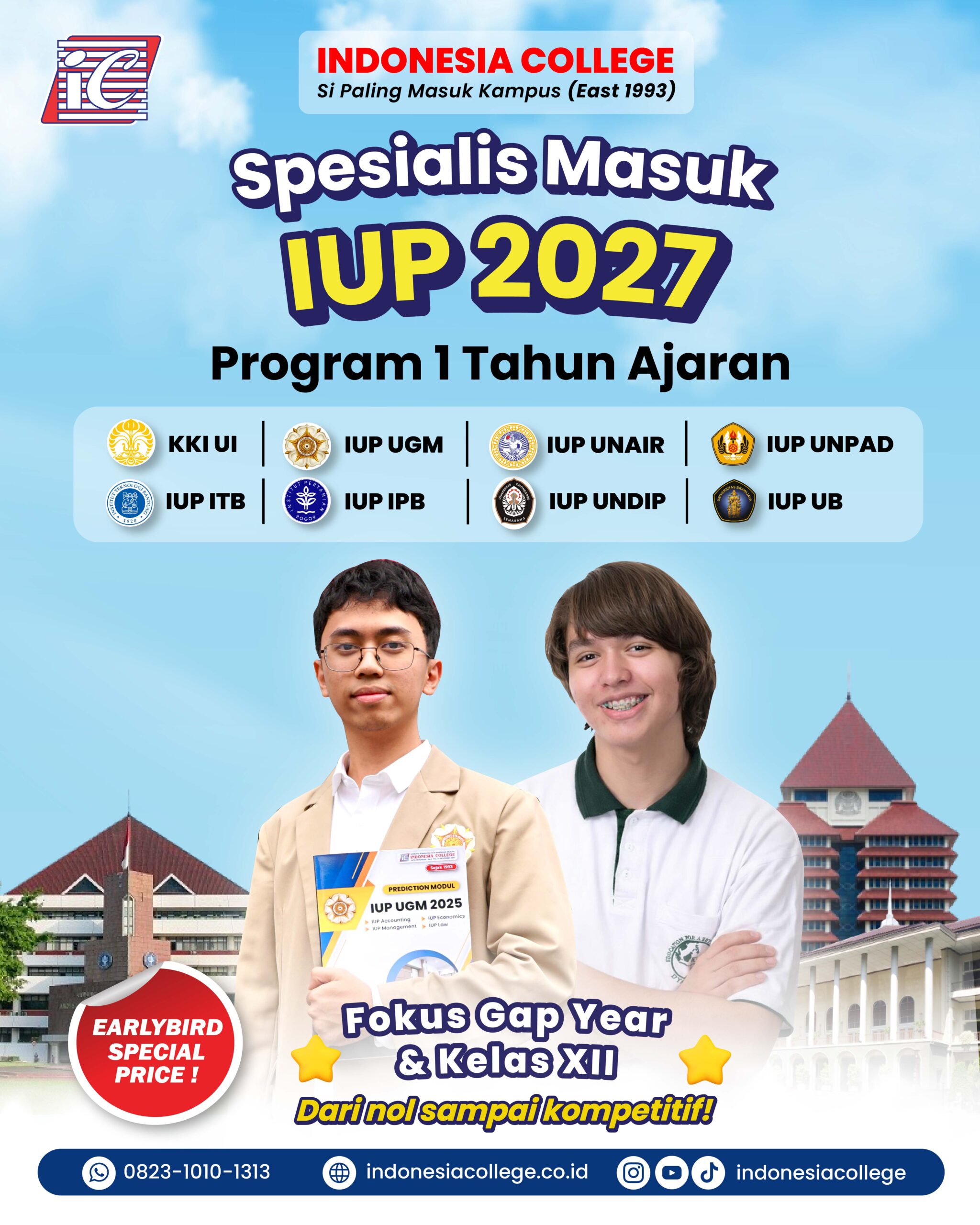 Bimbel IUP ITB untuk persiapan International Undergraduate Program ITB