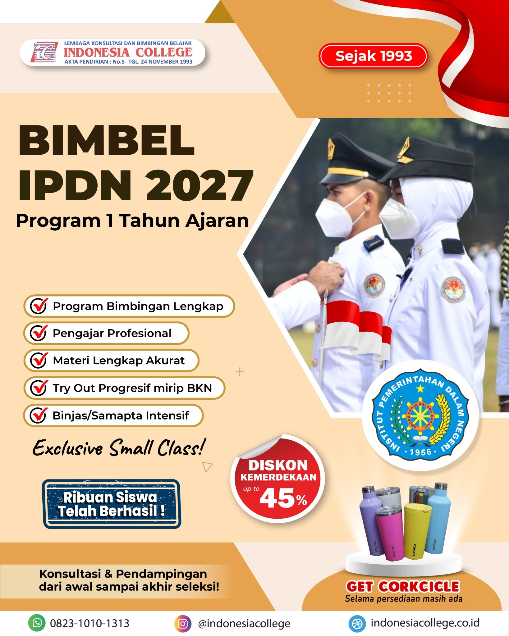 Bimbel IPDN untuk persiapan tes masuk Calon Praja