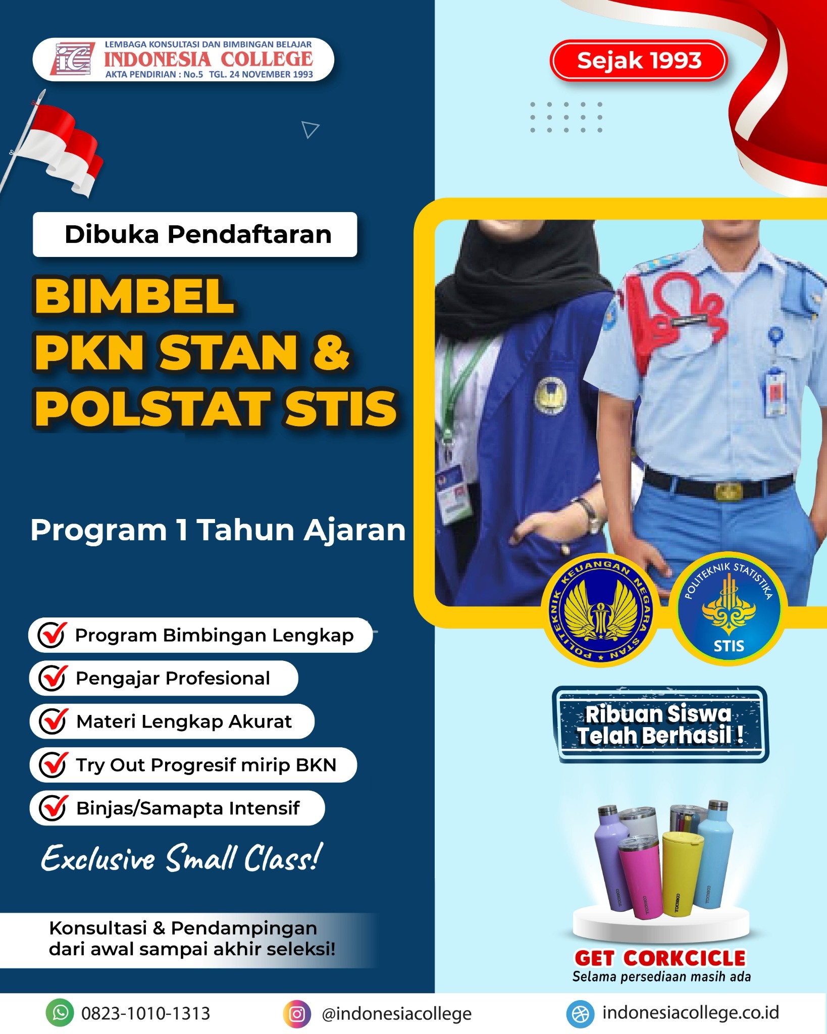 Bimbel STIS untuk persiapan POLSTAT STIS dan sekolah kedinasan statistik