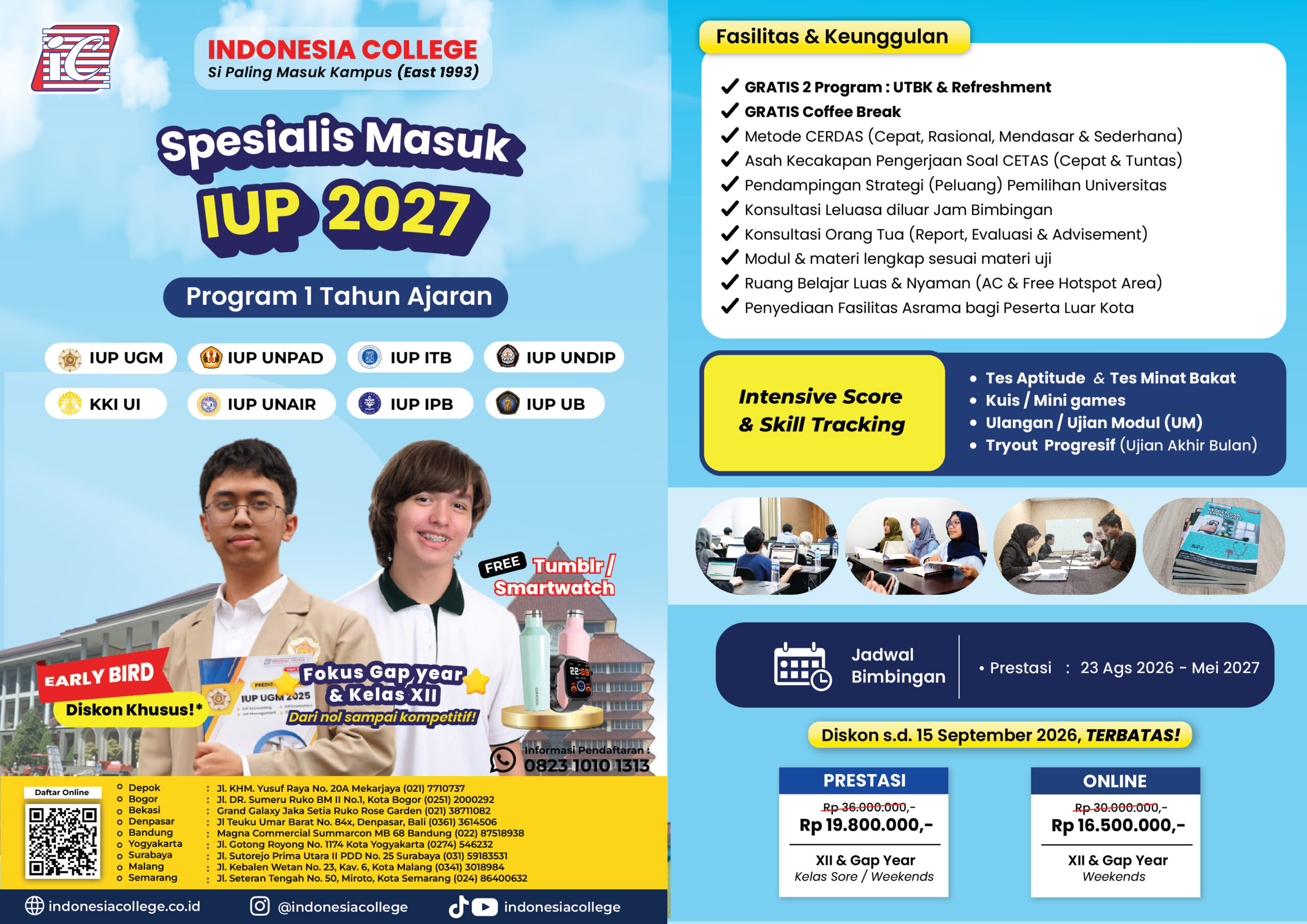Bimbel IUP Terpadu 1 tahun ajaran 2027 by Indonesia College