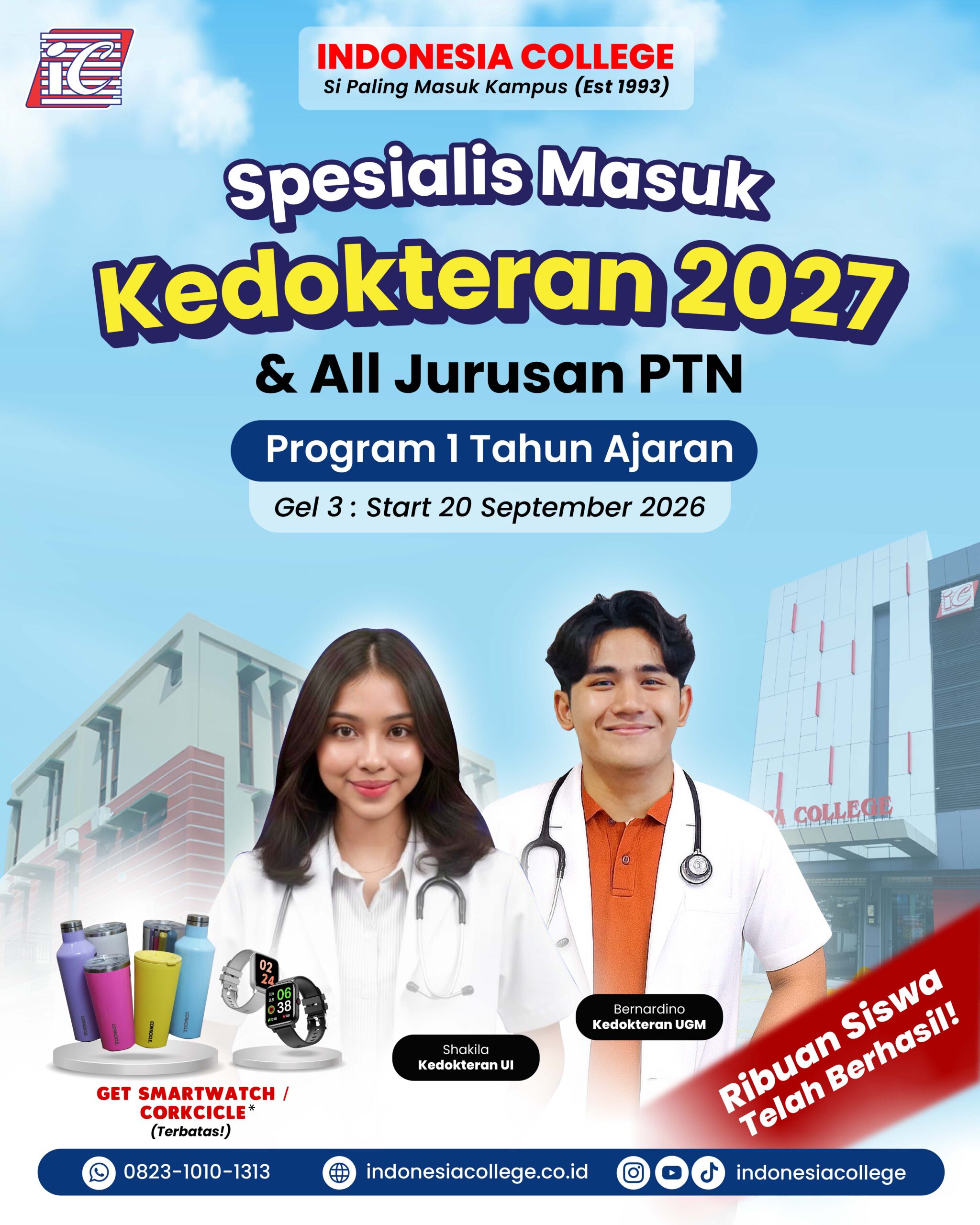 Bimbel Kedinasan 2027 - 1 tahun ajaran